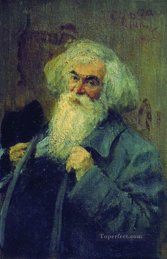 portrait of the author ieronim yasinsky 1910 Ilya Repin Oil Paintings
